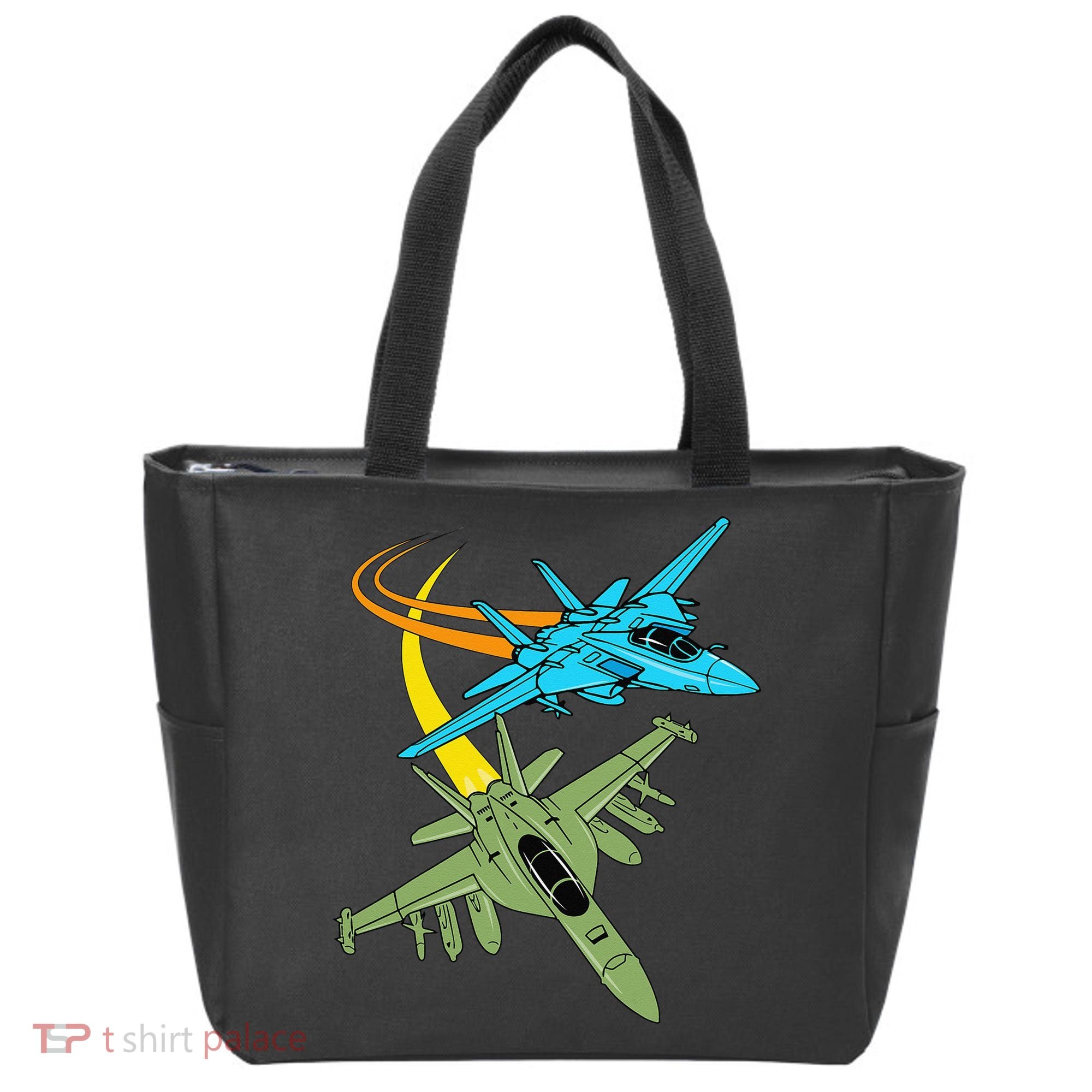 Fighter Jet Plane Future Pilot Aviation Airplanes Aircraft Tote Bag