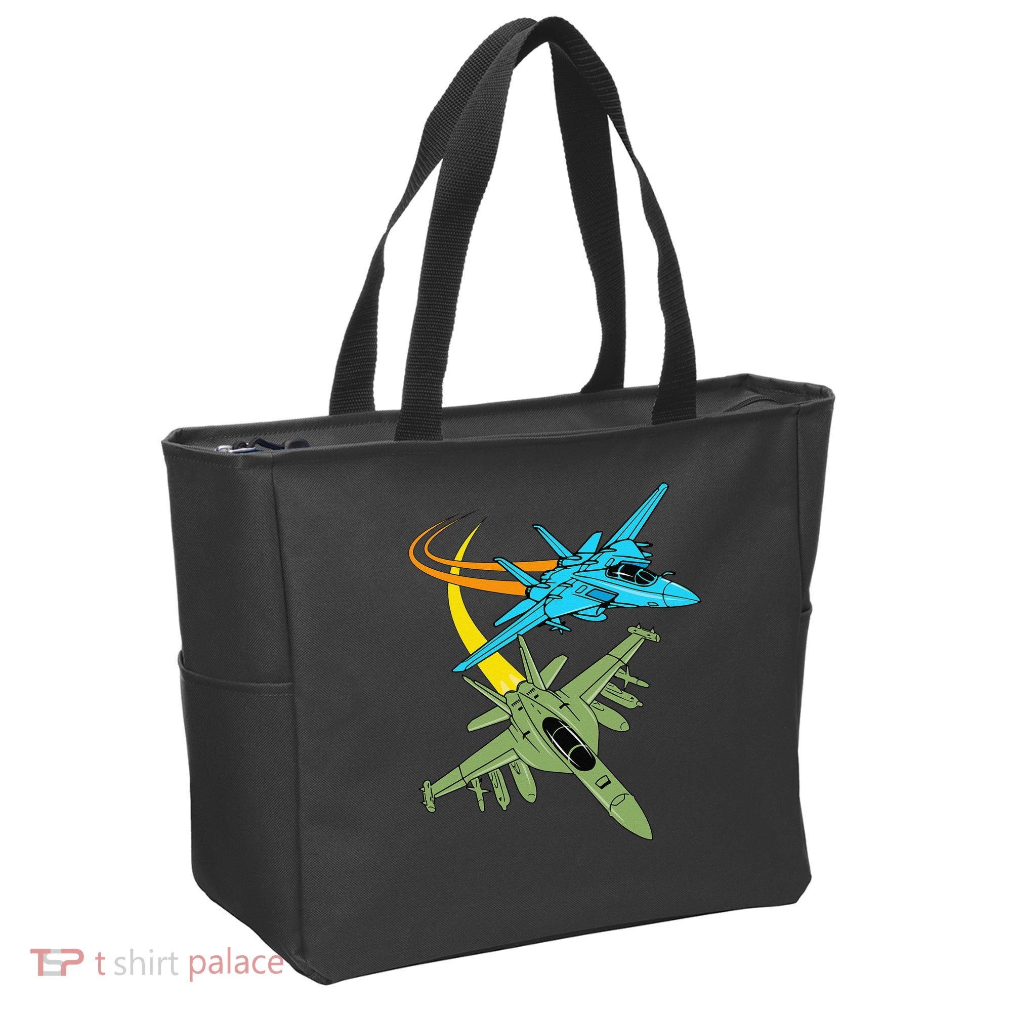 Fighter Jet Plane Future Pilot Aviation Airplanes Aircraft Tote Bag