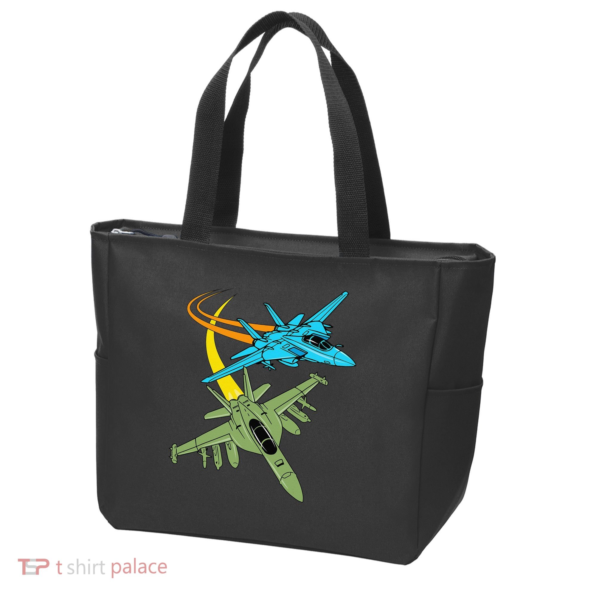 Fighter Jet Plane Future Pilot Aviation Airplanes Aircraft Tote Bag