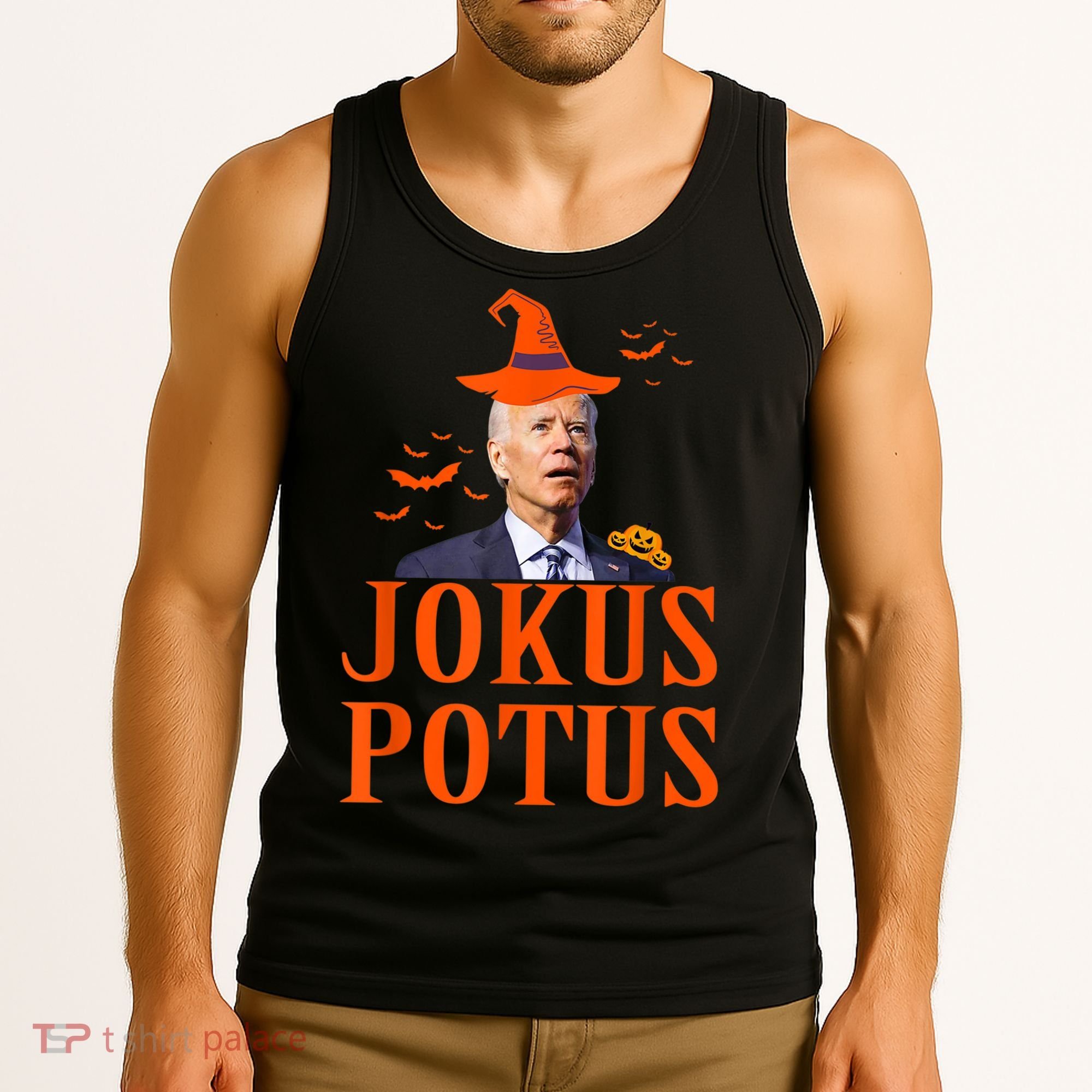 Funny Jokus Potus Halloween Biden Apparel Tank Top