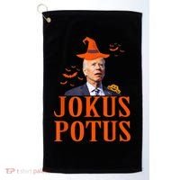 Funny Jokus Potus Halloween Biden Apparel Golf Towel thumb 0