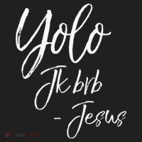 Funny Jesus Resurrection Quote Easter Yolo JK BRB Jesus Beanie thumb 2
