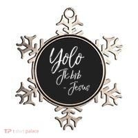 Funny Jesus Resurrection Quote Easter Yolo JK BRB Jesus Ornament thumb 0