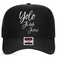 Funny Jesus Resurrection Quote Easter Yolo JK BRB Jesus Hat thumb 0