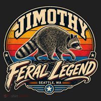 Funny Jimothy Raccoon Seattle Feral Legend Women's Sweatshirt thumb 2