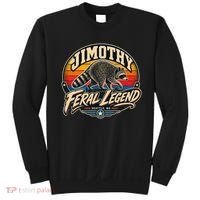 Funny Jimothy Raccoon Seattle Feral Legend Sweatshirt thumb 0