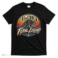 Funny Jimothy Raccoon Seattle Feral Legend T-Shirt thumb 0