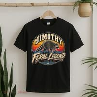 Funny Jimothy Raccoon Seattle Feral Legend T-Shirt thumb 2