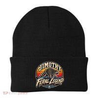 Funny Jimothy Raccoon Seattle Feral Legend Beanie thumb 0