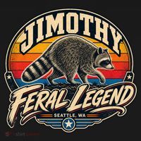 Funny Jimothy Raccoon Seattle Feral Legend Women's Tank Top thumb 5