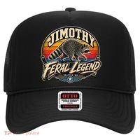 Funny Jimothy Raccoon Seattle Feral Legend Hat thumb 0