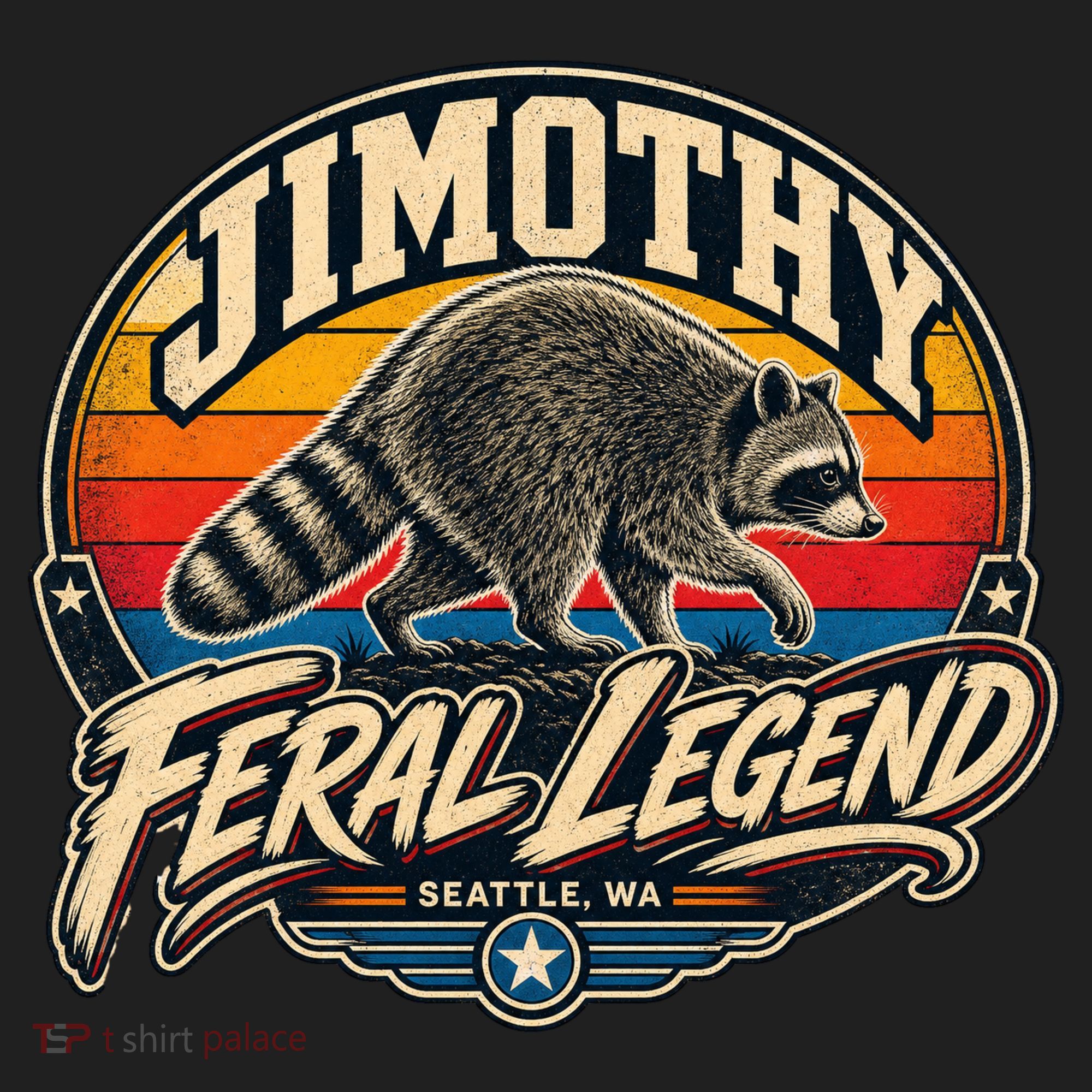Funny Jimothy Raccoon Seattle Feral Legend Hat