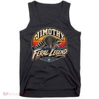 Funny Jimothy Raccoon Seattle Feral Legend Tank Top thumb 0