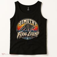 Funny Jimothy Raccoon Seattle Feral Legend Tank Top thumb 2