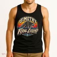 Funny Jimothy Raccoon Seattle Feral Legend Tank Top thumb 3