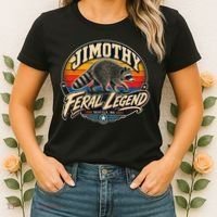 Funny Jimothy Raccoon Seattle Feral Legend Women's T-Shirt thumb 2
