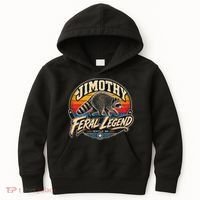 Funny Jimothy Raccoon Seattle Feral Legend Kids Hoodie thumb 0