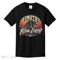 Funny Jimothy Raccoon Seattle Feral Legend Kids T-Shirt thumb 0