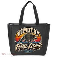 Funny Jimothy Raccoon Seattle Feral Legend Tote Bag thumb 0