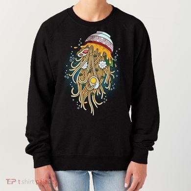 Funny Jellyfish Ramen Bowl Women's Sweatshirt