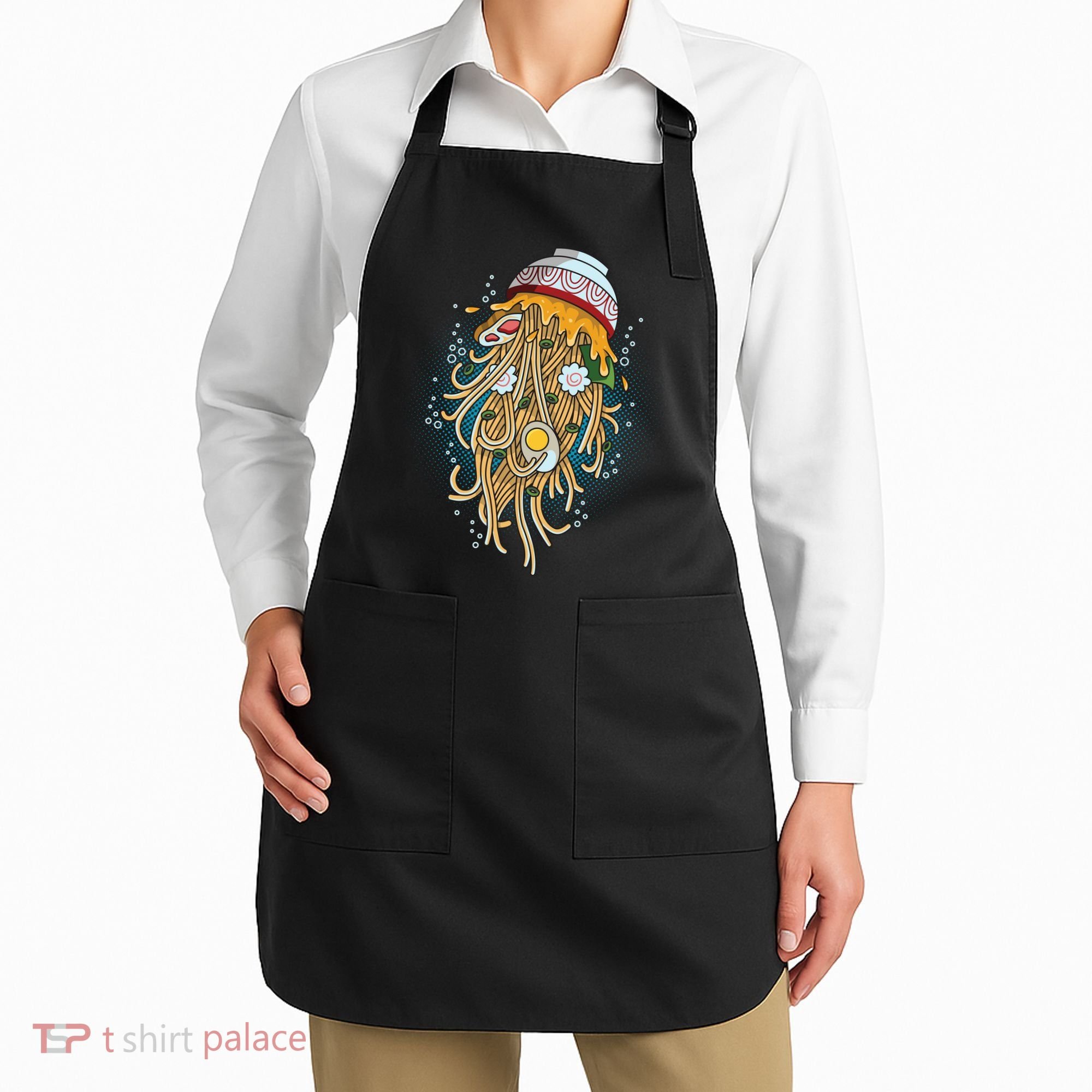 Funny Jellyfish Ramen Bowl Apron