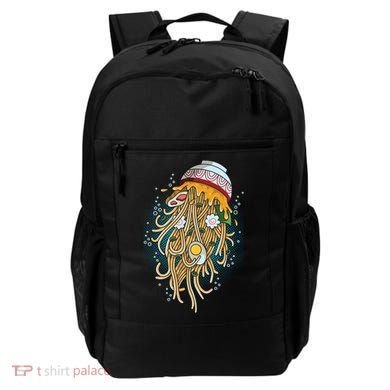 Funny Jellyfish Ramen Bowl Backpack