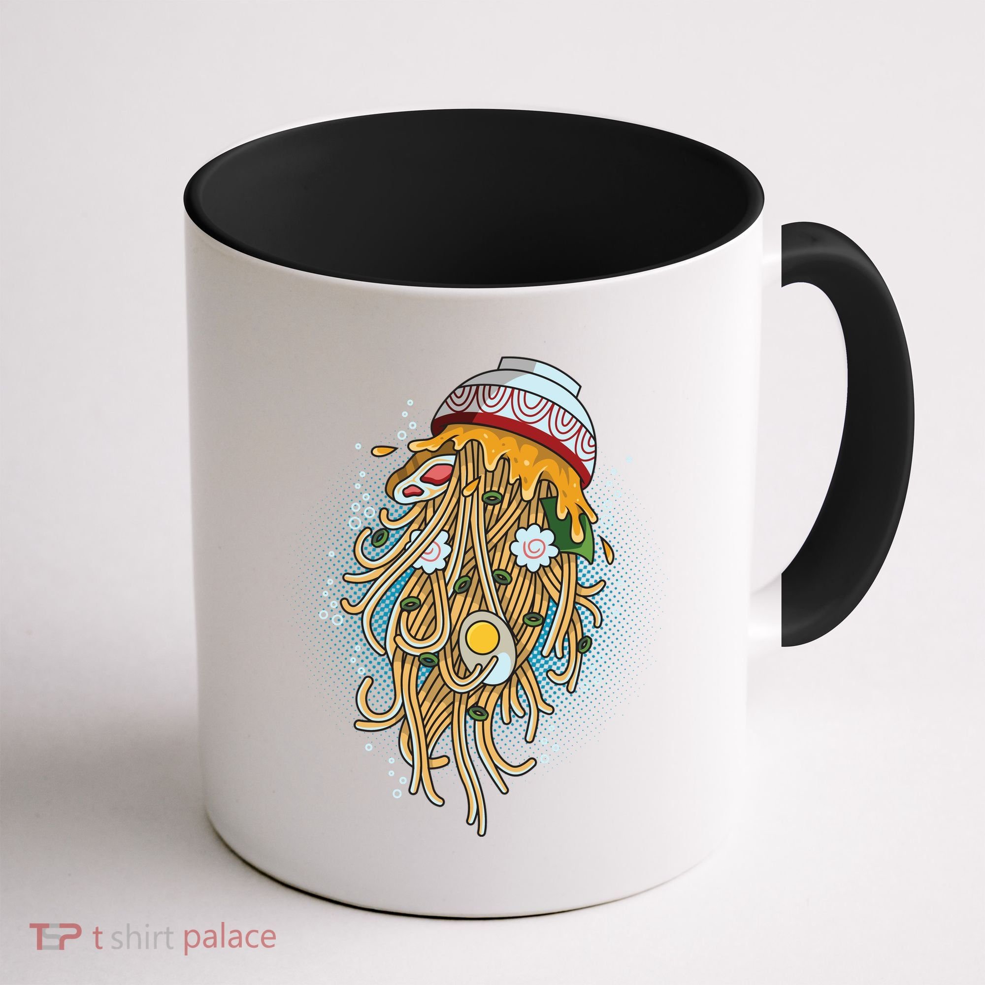 Funny Jellyfish Ramen Bowl Coffee Mug