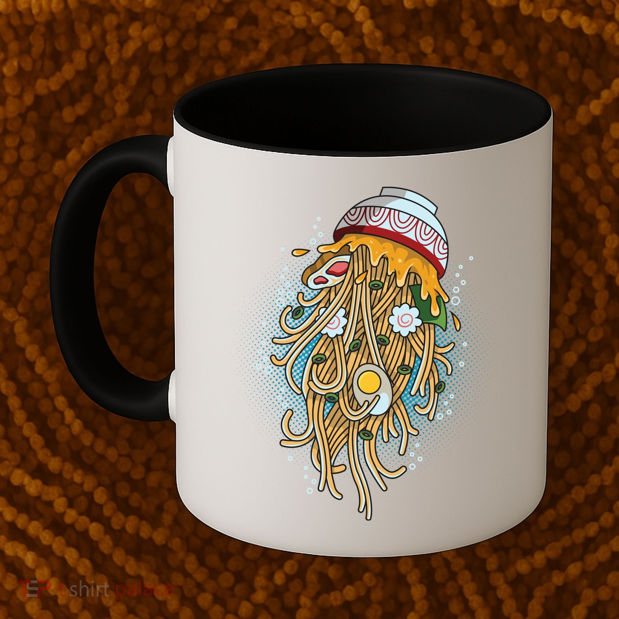 Funny Jellyfish Ramen Bowl Coffee Mug
