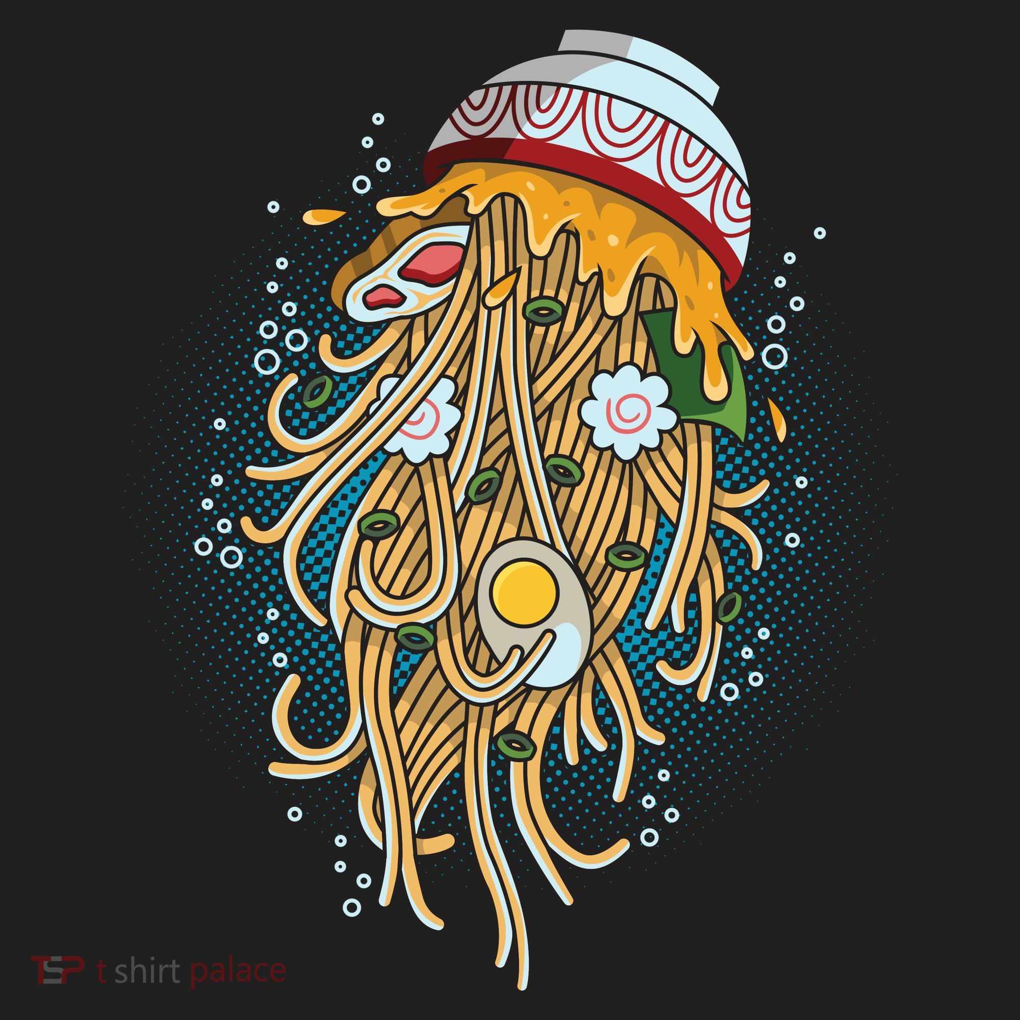 Funny Jellyfish Ramen Bowl Beanie