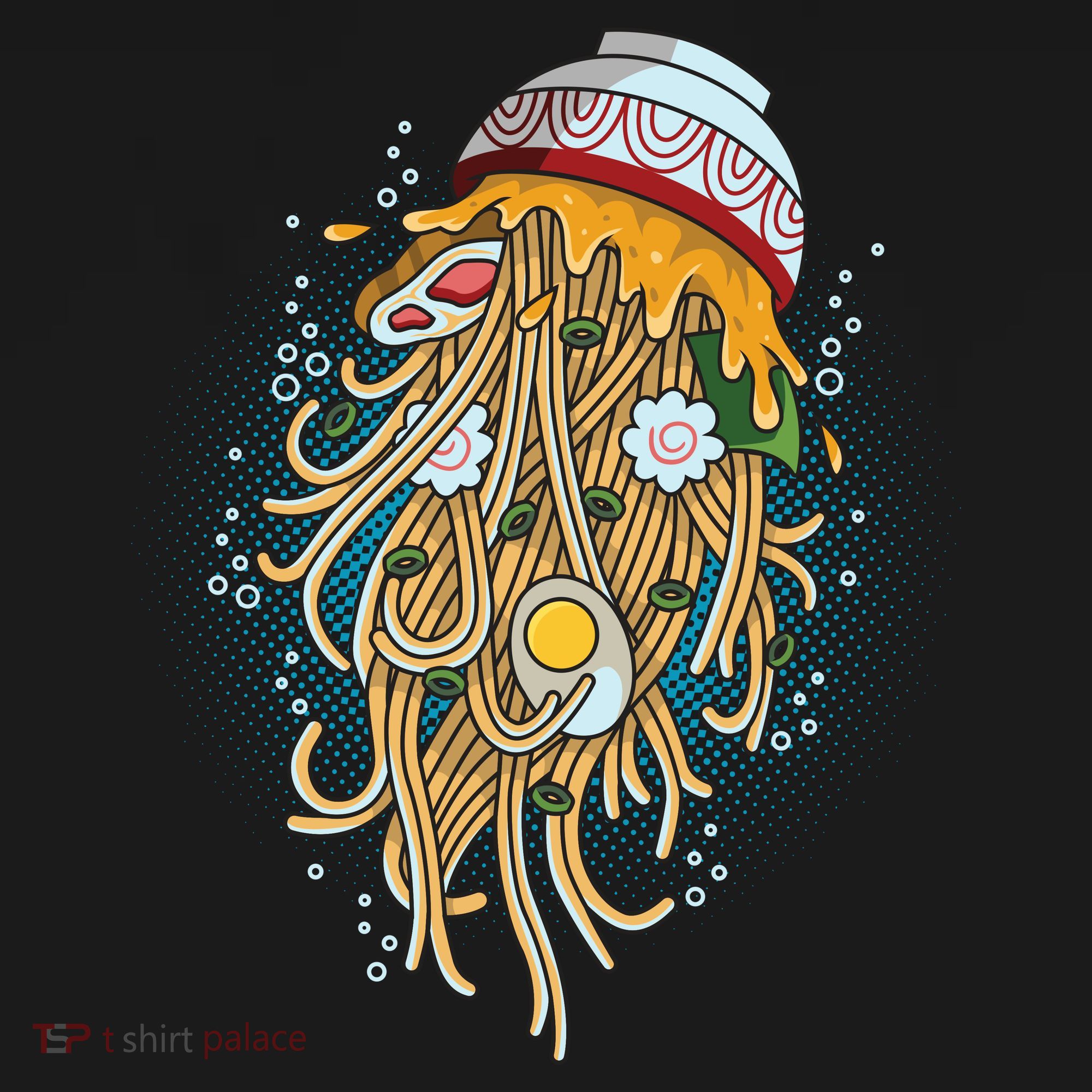 Funny Jellyfish Ramen Bowl Ornament