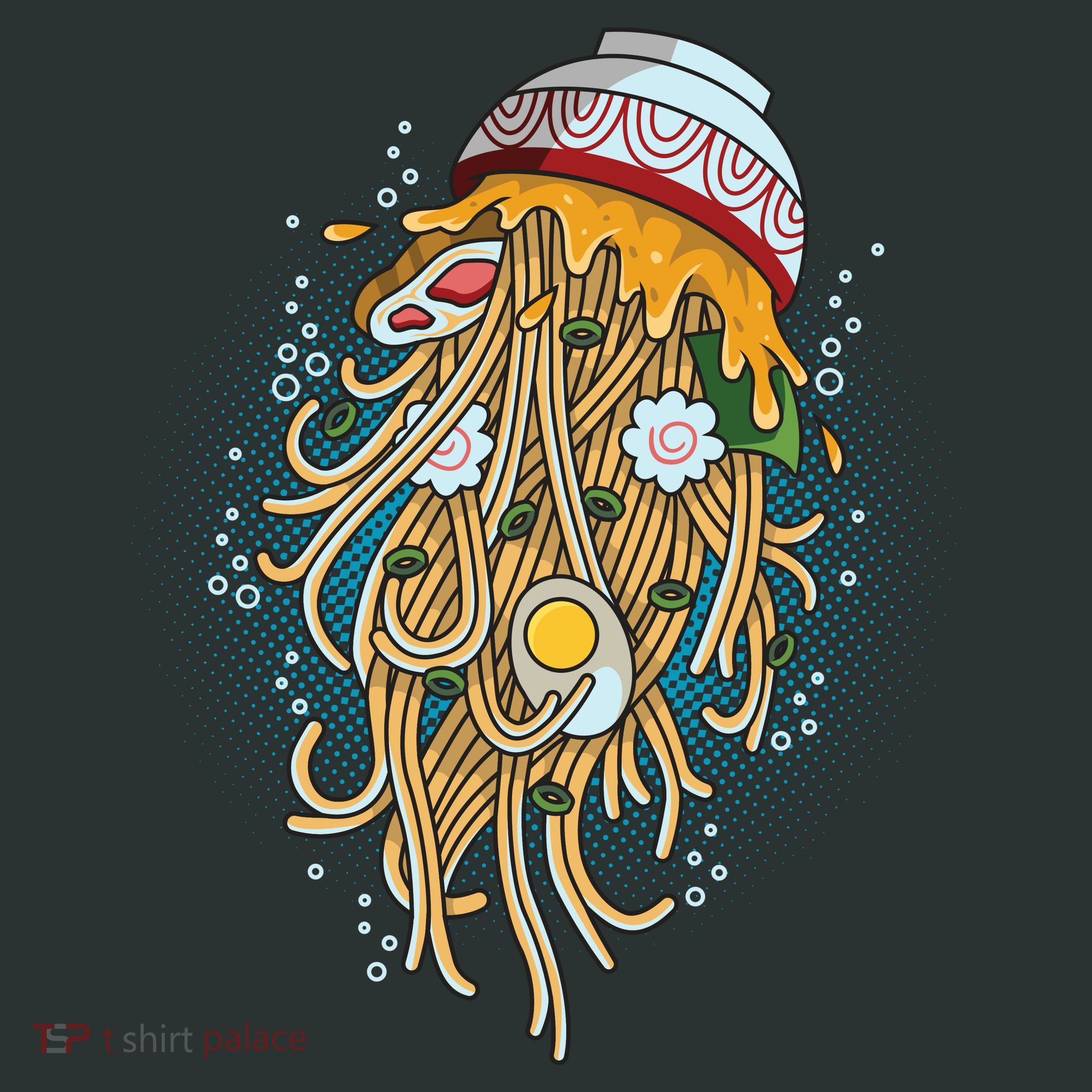Funny Jellyfish Ramen Bowl Hoodie