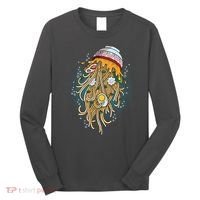 Funny Jellyfish Ramen Bowl Long Sleeve Shirt thumb 0