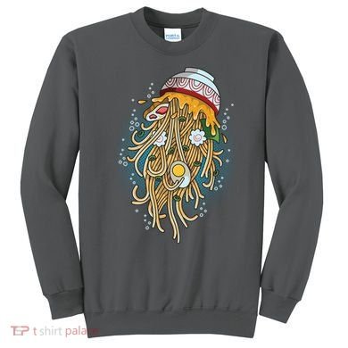 Funny Jellyfish Ramen Bowl Sweatshirt