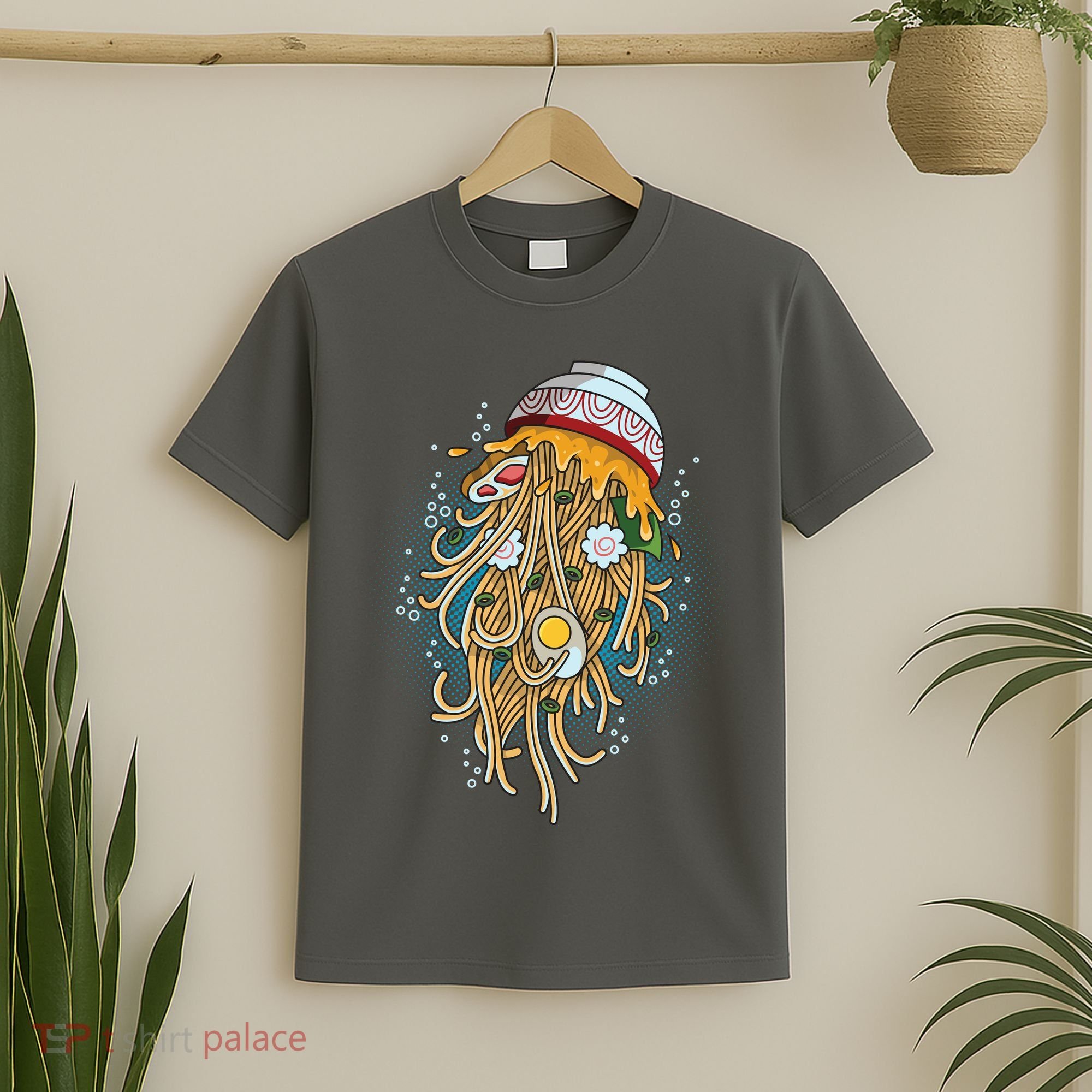 Funny Jellyfish Ramen Bowl T-Shirt