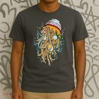 Funny Jellyfish Ramen Bowl T-Shirt thumb 3