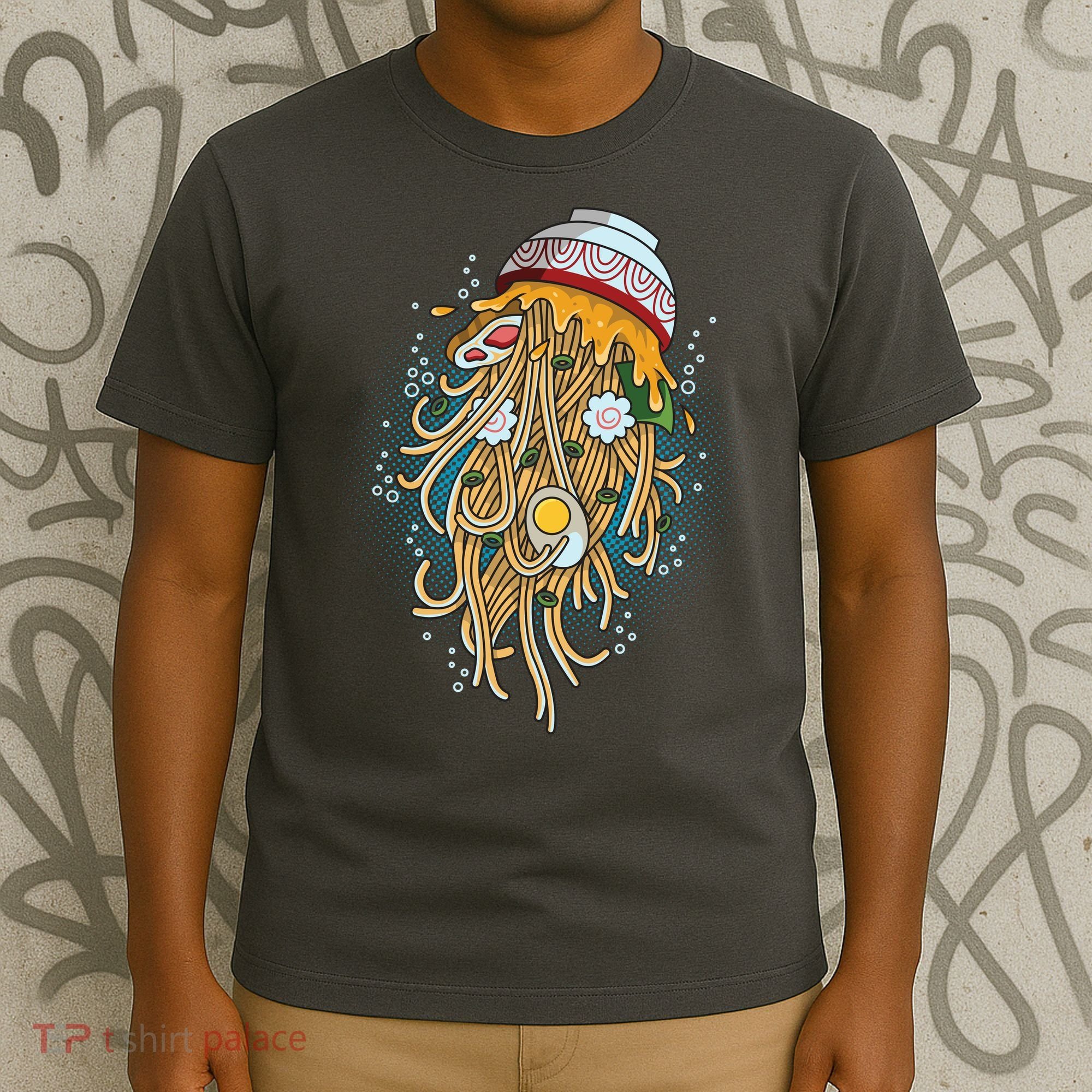 Funny Jellyfish Ramen Bowl T-Shirt