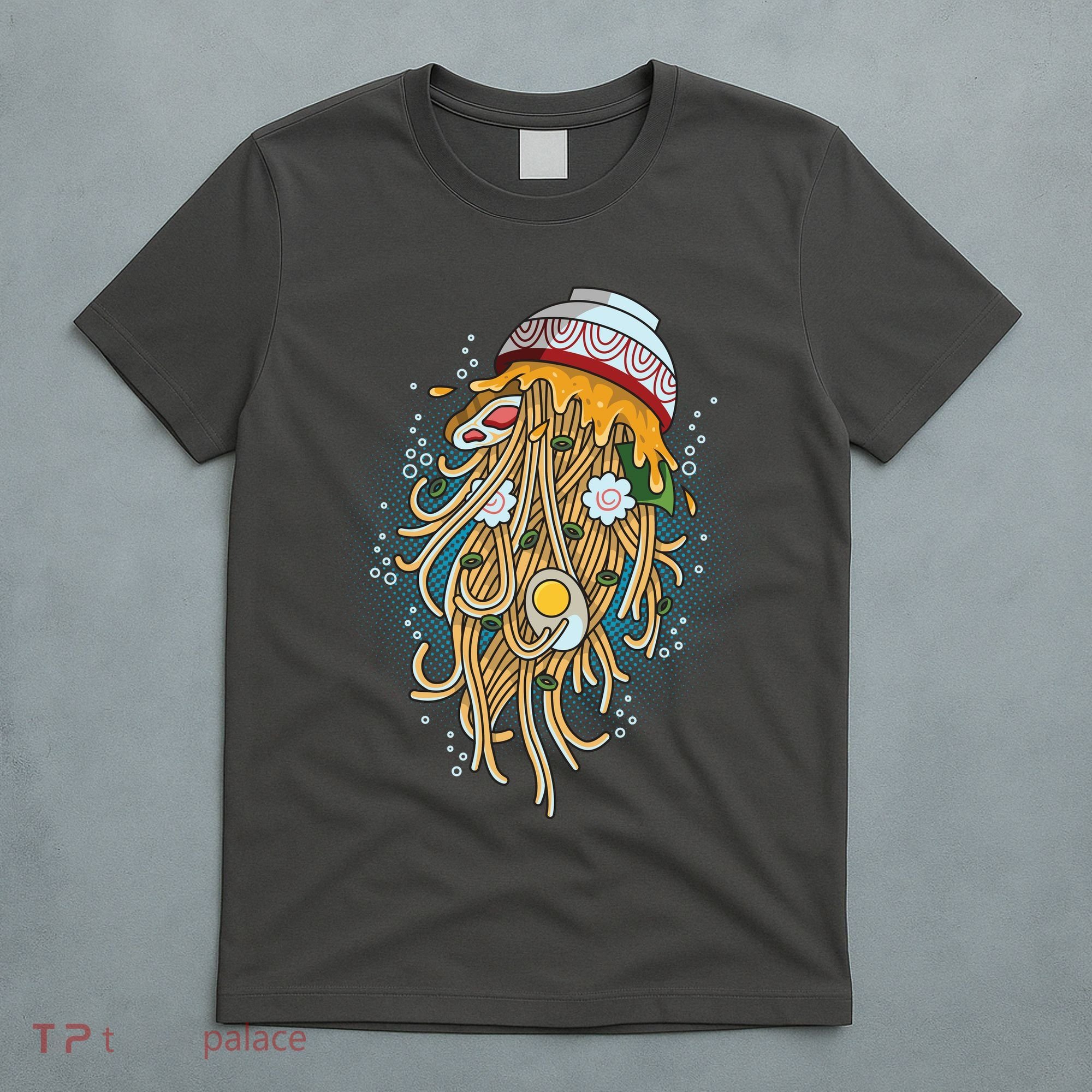 Funny Jellyfish Ramen Bowl T-Shirt