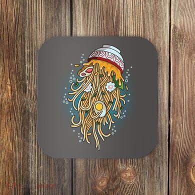 Funny Jellyfish Ramen Bowl Coaster