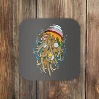 Funny Jellyfish Ramen Bowl Coaster thumb 0