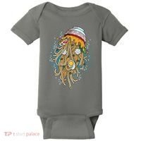 Funny Jellyfish Ramen Bowl Baby Bodysuit thumb 0