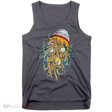 Funny Jellyfish Ramen Bowl Tank Top