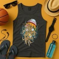 Funny Jellyfish Ramen Bowl Tank Top thumb 4