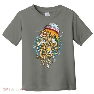 Funny Jellyfish Ramen Bowl Toddler T-Shirt