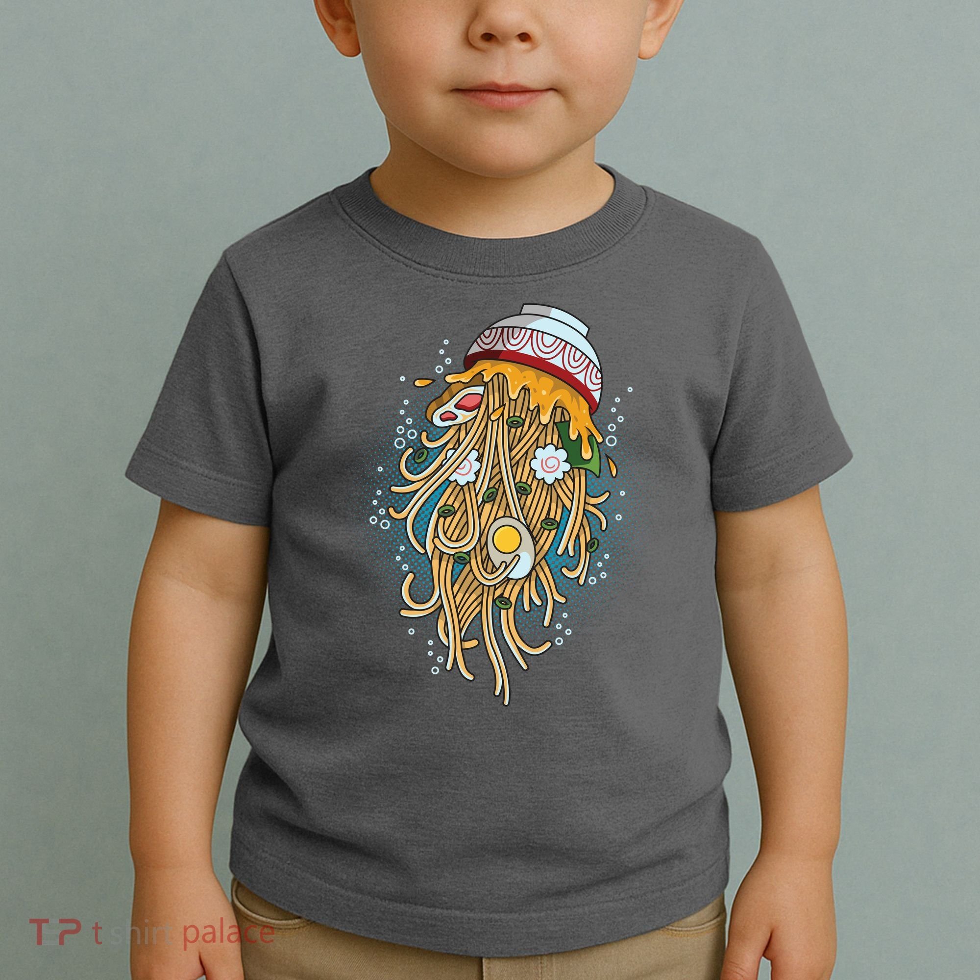 Funny Jellyfish Ramen Bowl Toddler T-Shirt