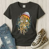 Funny Jellyfish Ramen Bowl Women's T-Shirt thumb 3