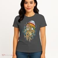 Funny Jellyfish Ramen Bowl Women's T-Shirt thumb 4