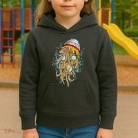 Funny Jellyfish Ramen Bowl Kids Hoodie thumb 3