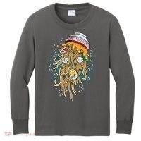Funny Jellyfish Ramen Bowl Kids Long Sleeve Shirt thumb 0