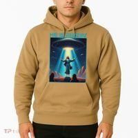 Funny Jesus Rizzin Easter Ufo Alien Abduction Space Christ Hoodie thumb 2