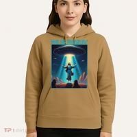 Funny Jesus Rizzin Easter Ufo Alien Abduction Space Christ Hoodie thumb 5